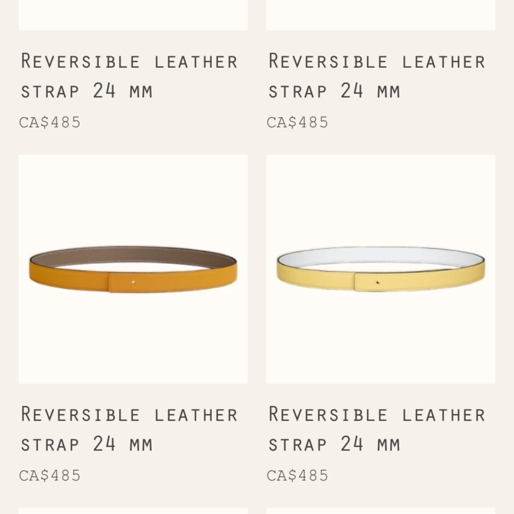 Hermès Reversible Leather Strap - Picture 9 of 9